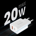 Ładowarka sieciowa Kruger&Matz GAN dual USB z funkcją Power Delivery i Quick Charge