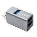 Orico Hub USB 5Gbps mini 3xUSB-A aluminium