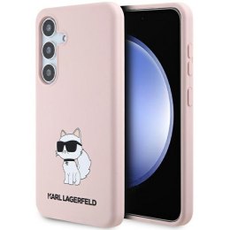 Karl Lagerfeld nakładka do Samsung Galaxy S24 Plus KLHCS24MSNCHBCP różowa HC SILICONE NFT CHOUPETTE