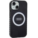 Audi nakładka do iPhone 15 6,1" czarna IML Big Logo MagSafe Case