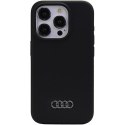 Audi nakładka do iPhone 15 Pro 6,1" czarna Silicone Case