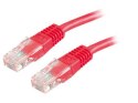 PATCHCORD KAT5E UTP 0,5M CZERWONY