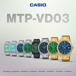 ZEGAREK MĘSKI CASIO TIFFANY BLUE MTP-VD03D-2A + BOX