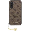 Guess nakładka do Samsung Galaxy S23 FE GUHCS23FEGF4GBR GUESS HC PU 4G CHARM brązowa