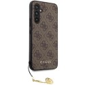 Guess nakładka do Samsung Galaxy S23 FE GUHCS23FEGF4GBR GUESS HC PU 4G CHARM brązowa