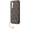 Guess nakładka do Samsung Galaxy S23 FE GUHCS23FEGF4GBR GUESS HC PU 4G CHARM brązowa