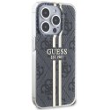 Guess nakładka do iPhone 15 Pro Max 6,7" GUHCP15XH4PSEGK czarna HC IML 4G GOLD STRIPE