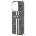 Guess nakładka do iPhone 15 Pro Max 6,7" GUHCP15XH4PSEGK czarna HC IML 4G GOLD STRIPE