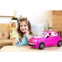 Lalka Barbie + Samochód Fiat 500 kabriolet