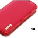Etui DUX DUCIS Hivo - skórzane portfelik do Apple iPhone 15 Plus czerwone