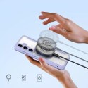 Etui Dux Ducis Skin X Pro z magnetycznym ringiem / podstawką do Samsung S24+ - fioletowe