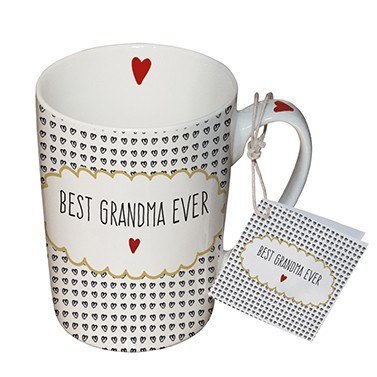 „Best Grandma Ever" Kubek Porcelanowy 250 ml
