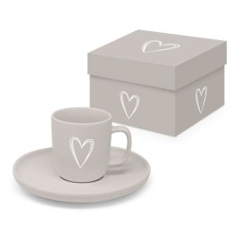 Czyste Serce Filiżanka Porcelanowa w Ozdobnym Pudełku 90 ml