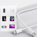 Kabel oryginalny Apple USB-C do USB-C do iPhone 15, 15 Pro, 15 Pro Max przewód 1m MUF72ZM/A Biały