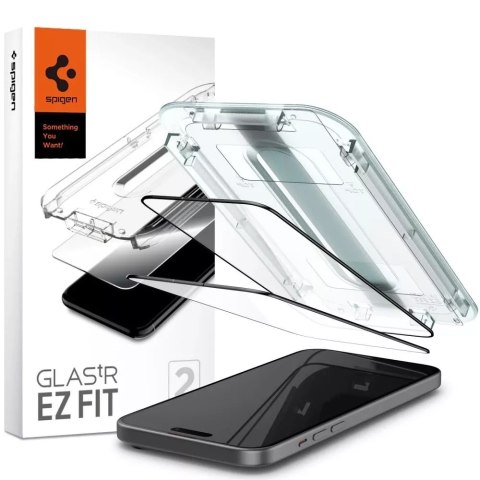 Szkło hartowane Spigen Glas.tT "Ez Fit" FC 2-pack do Apple iPhone 15 Plus Black