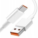Kabel Xiaomi oryginalny USB - USB-C typ C mocny szybki 120W PD 6A 1M przewód Biały
