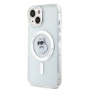Karl Lagerfeld nakładka do iPhone 15 6,1" KLHMP15SHFCCNOT transparentna HC Magsafe IML C