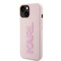 Karl Lagerfeld nakładka do iPhone 15 6,1" KLHCP15S3DMBKCP różowe HC 3D Logo Glitter