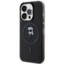 Karl Lagerfeld nakładka do iPhone 15 Pro 6,1" KLHMP15LHFCKNOK czarna HC Magsafe IML Ikonik