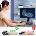 Myszka bezprzewodowa wertykalna mysz gamingowa pionowa ergonomiczna do laptopa PC praworęczna cicha Czarna