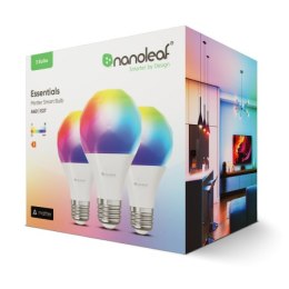 Nanoleaf Essentials Smart Bulbs - zestaw 3 żarówek żarówek A19-A60-E27 (technologia Matter)