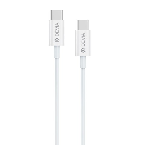 Devia kabel Smart PD USB-C - USB-C 3A 1,0 m biały 60W