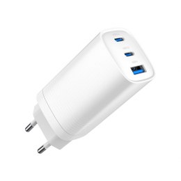 ŁADOWARKA SIECIOWA GaN PD/QC 4.0 2x USB-C 1x USB-A 65W ART