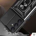 Etui do Samsung Galaxy A55 5G pancerne Slide Case Ring obudowa ochrona aparatu Camshield Alogy czarne