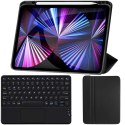 Etui Alogy Klawiatura Bluetooth Touchpad 4w1 Magnetyczne Pencil do Apple iPad Pro 12.9 2021 Czarne