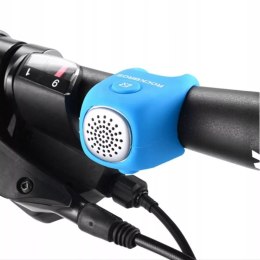 Dzwonek rowerowy Rockbros CB1709BU elektroniczny - niebieski
