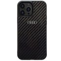 Audi nakładka do iPhone 14 Pro 6,1" AU-TPUPCIP14P-R8/D2-BK czarna hardcase Carbon Fiber