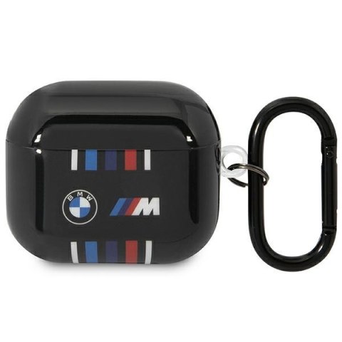 BMW etui do AirPods 3 BMA322SWTK czarne TPU Multiple Colored Lines