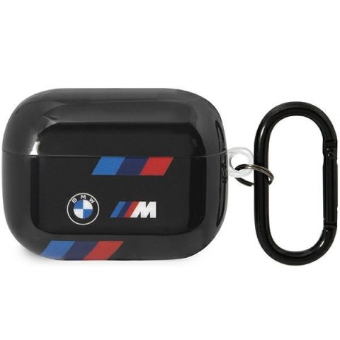 BMW etui do AirPods Pro 2 BMAP222SOTK czarne TPU Tricolor Stripes