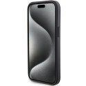 BMW nakładka do iPhone 15 6,1" czarna BMHCP15SGSPCCK M HC GRIP STAND PU SMOOTH AND CARBON BLACK