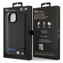 BMW nakładka do iPhone 15 Plus 6,7" BMHCP15M22NBCK czarna HC PU Carbon