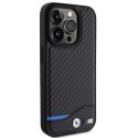 BMW nakładka do iPhone 15 Pro 6,1" BMHCP15L22NBCK czarna HC PU Carbon