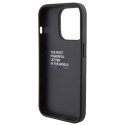 BMW nakładka do iPhone 15 Pro 6,1" czarna BMHCP15LGSPCCK M HC GRIP STAND PU SMOOTH AND CARBON BLACK