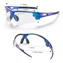 Okulary rowerowe Rockbros 10069 fotochromowe UV400 - niebieskie