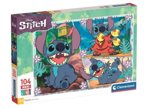 Puzzle 104 elementy Maxi Super Kolor Stitch