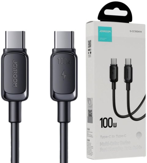 KABEL USB-C / USB-C Joyroom FAST CHARGING S-CC100A14 120cm 100W 5A CZARNY