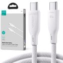 KABEL USB-C / USB-C Joyroom SA34-CC3 100cm 60W 5A PD W OPLOCIE BIAŁY