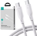 KABEL USB-C / USB-C Joyroom SA34-CC3 100cm 60W 5A PD W OPLOCIE BIAŁY