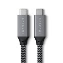 Satechi - kabel USB-C - USB-C 25 cm, 100W, 40Gbps (space gray)