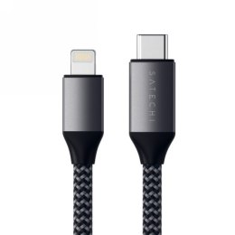 Satechi - kabel USB-C - lightning 29W, 480Mbps, 1.8m (space gray)