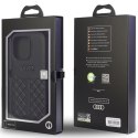 Audi nakładka do iPhone 13 / 13 Pro 6,1" AU-TPUPCIP13P-Q8/D1-BK czarna hardcase Genuine Leather iPhone