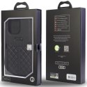 Audi nakładka do iPhone 13 Pro Max 6,7" AU-TPUPCIP13PM-Q8/D1-BK czarna hardcase Genuine Leather