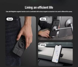 Pancerne etui Nillkin CamShield Pro Magnetic Case do iPhone 15 z osłoną na aparat - niebieskie