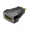 Adapter Mini HDMI męski do HDMI żeński Vention AISB0 4K 30Hz (czarny)