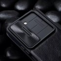 Skórzane etui z klapką i osłoną aparatu do Samsung Galaxy Z Fold 5 Nillkin Qin Leather Pro - czarne