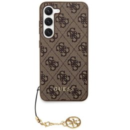 Guess nakładka do Samsung Galaxy S24 S921 GUHCS24SGF4GBR brązowa hardcase 4G Charms Collection